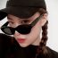 Fashion Black Frame Gray Film Cat Eye Sunglasses