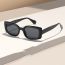 Fashion Translucent Gray Frame Gray Film Square Small Frame Sunglasses