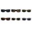 Fashion Bright Black Framed Tea Slices Pc Small Frame Sunglasses