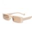 Fashion Rice White Light Tea Slices Square Small Frame Sunglasses