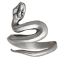 Fashion Silver Metal Geometric Snake Open Ring
