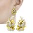 Fashion Gold Copper Studded Diamond Earrings