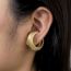 Fashion Gold Earrings Titanium Steel Snake Earrings