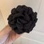 Fashion Large Black Flower Fabric Flower Clip