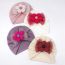 Fashion Eleven Color Mixed Shooting Multiples Hot Stamping Mesh Bow Flower Baby Baby Hat