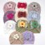 Fashion Eleven Color Mixed Shooting Multiples Hot Stamping Mesh Bow Flower Baby Baby Hat