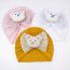 Fashion Ten-color Mixed Shooting Multiples Mesh Bronzing Bow Bear Baby Pullover Fetal Cap