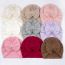 Fashion Nine-color Mixed Shooting Multiples Fabric Bow Baby Pullover Hat