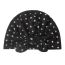 Fashion Black Fabric Polka Dot Knotted Baby Pullover Hat
