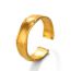 Fashion Gold Bamboo Ring Stainless Steel Bamboo Open Ring
