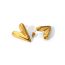 Fashion Gold Earrings Stainless Steel Love Earrings