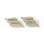 Fashion Gold Stainless Steel Wing Earrings