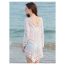 Fashion Apricot Polyester Hollow Sun Protection Blouse