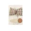 Fashion Plaid Pillow 2 Piece Set Floral Flower Hairband Small Bow Children's Hairpin