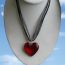 Fashion Necklace Multi-layered Leather Cord Love Necklace