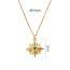 Fashion Eight-pointed Star Necklace Stainless Steel Eight-pointed Star Necklace