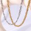 Fashion Gold Stainless Steel Chain Necklace For Men