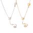 Fashion Gold Stainless Steel Shell Butterfly Y-shaped Necklace