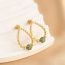 Fashion Champagne Gold Drops Drop-shaped Bead Earrings