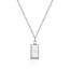 Fashion Rich Necklace Steel Color Stainless Steel Small Gold Brick Necklace
