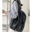 Fashion Silver Pu Large Capacity Backpack