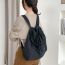 Fashion Black Large-capacity Nylon Drawstring Shoulder Bag