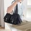 Fashion Grey Nylon Large Capacity Shoulder Bag