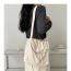 Fashion Khaki Flap Wide Crossbody Bag