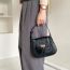 Fashion Black Flap Lock Crossbody Bag