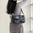 Fashion Black Large Capacity Multi-pocket Shoulder Bag