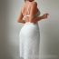 Fashion White Polyester Hollow Split Swimsuit Bikini Three-piece Set