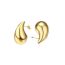Fashion Water Drop Cashew Gold Alloy Diamond Drop-shaped Earrings