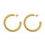 Fashion 5# Stainless Steel Geometric C-shaped Earrings