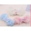 Fashion Off White Mesh Embroidered Bow Hair Clip