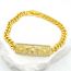 Fashion 3# Gold-plated Copper Geometric Bracelet With Diamonds