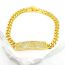 Fashion 3# Gold-plated Copper Geometric Bracelet With Diamonds