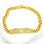Fashion Golden 1 Gold-plated Copper Geometric Bracelet With Diamonds
