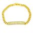 Fashion Golden 3 Gold-plated Copper Geometric Bracelet With Diamonds
