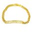 Fashion Golden 5 Gold-plated Copper Geometric Bracelet With Diamonds
