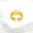 Fashion Gold Gold-plated Copper Hollow Carved Open Bracelet Ring Set