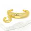 Fashion Gold Gold-plated Copper Hollow Carved Open Bracelet Ring Set