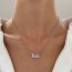 Fashion 4# Alloy Diamond Oval Necklace