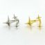 Fashion Silver Gold Plated Copper Starburst Open Ring