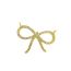 Fashion Gold Copper Inlaid Zirconium Bow Necklace