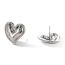 Fashion White Gold Gold-plated Copper Love Earrings