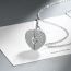 Fashion White Gold Gold-plated Copper And Diamond Love Necklace