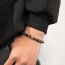 Fashion Silver Black Bile Beaded Men's Bracelet