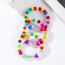 Fashion Color Acrylic Colorful Beaded Letter Bracelet