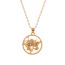 Fashion 4# Alloy Diamond Zodiac Sign Necklace