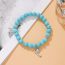 Fashion 16# Turquoise Beaded Cross Bracelet